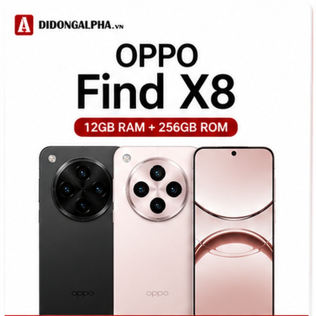 Điện Thoại OPPO Find X8 5G 12GB/256GB - Dimensity 9400, Camera Hasselblad, Pin 5630mAh