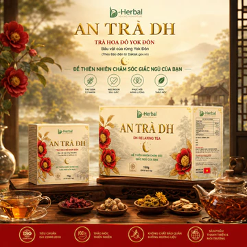 An Trà DH - Trà Túi Lọc Cao Cấp Hỗ Trợ Giấc Ngủ Ngon - Trà Hoa Đỏ Yok Đôn Thượng Hạng