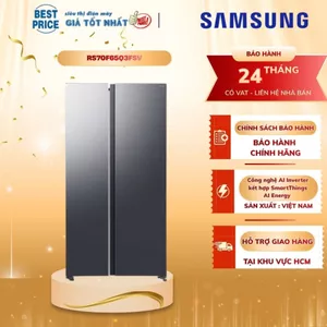 RS70F65Q3FSV Tủ lạnh Samsung Inverter 655L Side by Side, model 2025 RS70F65Q3FSV