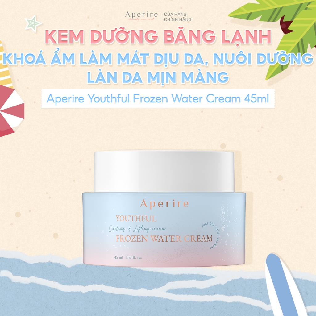 Kem Dưỡng Băng Lạnh Khoá Ẩm Làm Mát Dịu Da, Giúp Da Mịn Màng Youthful Frozen Water Cream 45ml