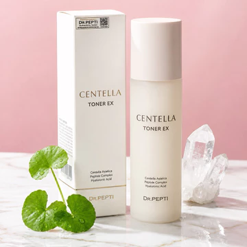 Nước Hoa Hồng Dưỡng Da Căng Bóng Dr.Pepti Centella Toner EX 180ml