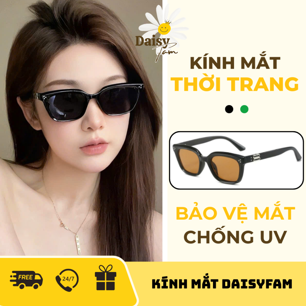 Kính râm mắt mèo chống tia UV thời trang cá tính hàn quốc chống nắng bảo vệ mắt toàn diện kính mắt kính chụp hình tết