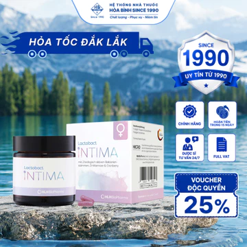 [HỎA TỐC ĐẮK LẮK] Men Vi Sinh Phụ Khoa Lactobact Intima Bổ Sung Lợi Khuẩn Cân Bằng Vi Sinh Vùng Kín