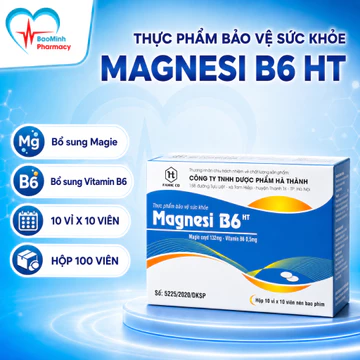 Magnesi B6 Hà Thành là tpbvsk có tác dụng: bổ sung Magie và Vitamin B6, giảm căng thẳng thần kinh, mệt mỏi, và cải thiện