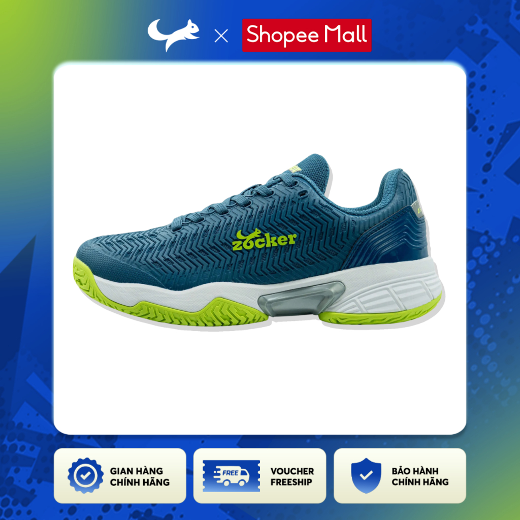 Giày Pickleball Zocker Aspire Êm - Bám Sân - Bền Bỉ - Hạn Chế Chấn Thương (Tặng Băng Chặn Cổ Tay)