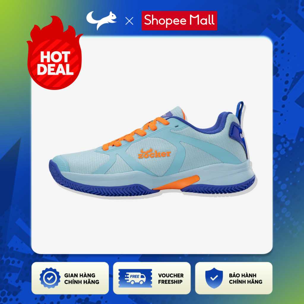 Giày Pickleball Zocker Swift Core - Linh Hoạt, Bền Bỉ, Êm Chân & Ổn Định [Tặng 1 Băng Chặn Cổ Tay]