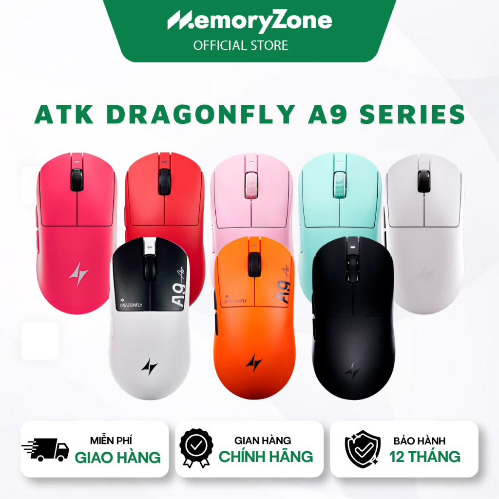 [CHÍNH HÃNG] Chuột không dây ATK Dragonfly A9 SE/ A9 Plus 2.0/  A9 Ultra Max 2.0/ A9 Air / A9 NB / A9 Mini Plus | BigBuy360 - bigbuy360.vn