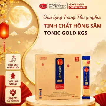 Nước Hồng Sâm Hàn Quốc KGS Tonic Gold – Hồng Sâm 6 Năm Bổ Sung Vitamin C, B3 – Korean Ginseng Story