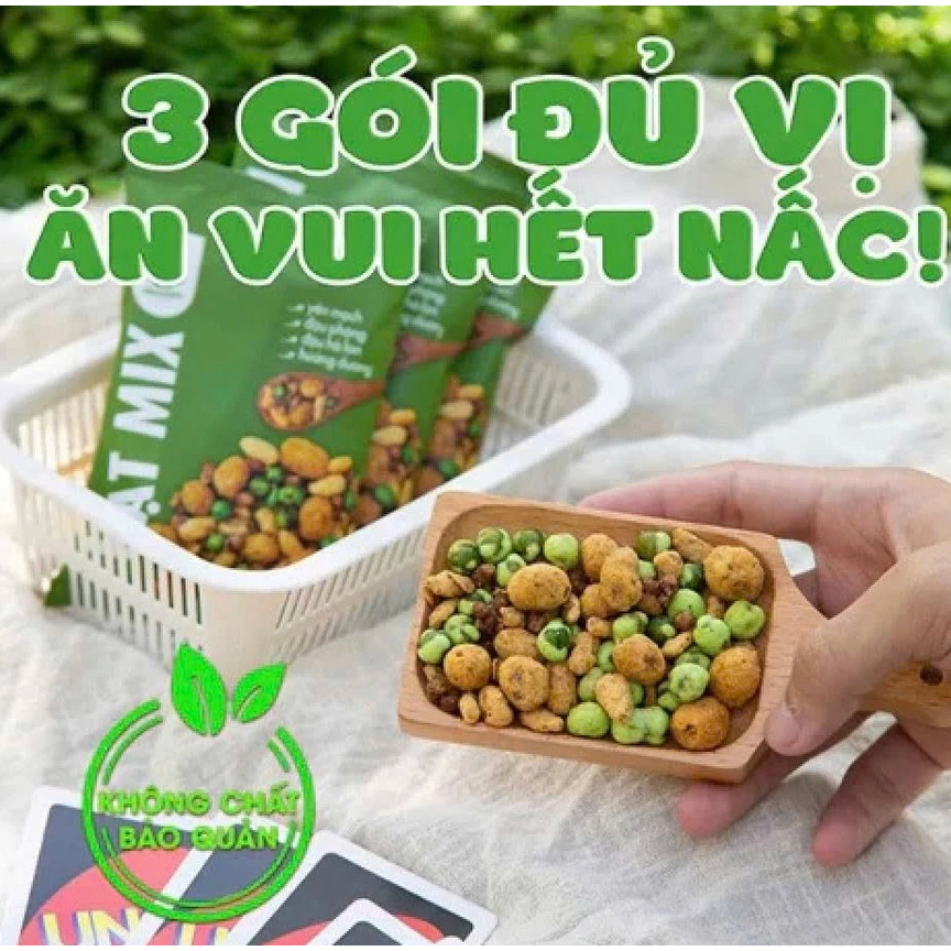 Gói Hạt Huenuts Mix Vị  Đồ Ăn Vặt Quà Tặng Nhâm Nhi Mùa Trung Thu