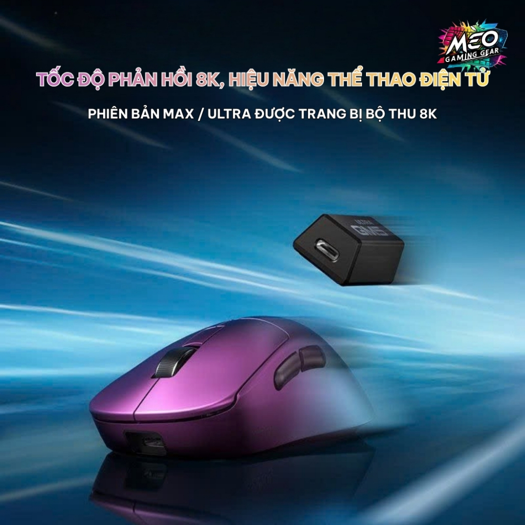 Chuột Gaming Không Dây LEOBOG GM5 - 3 MODE - DUAL 8K - THIẾT KẾ CÔNG THÁI HỌC | BigBuy360 - bigbuy360.vn