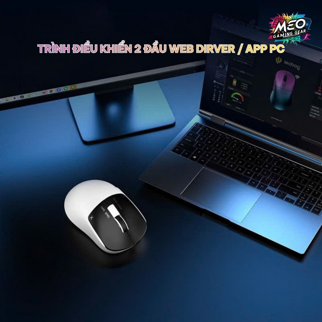 Chuột Gaming Không Dây LEOBOG GM5 - 3 MODE - DUAL 8K - THIẾT KẾ CÔNG THÁI HỌC | BigBuy360 - bigbuy360.vn