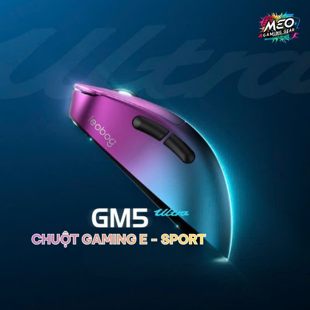 Chuột Gaming Không Dây LEOBOG GM5 - 3 MODE - DUAL 8K - THIẾT KẾ CÔNG THÁI HỌC | BigBuy360 - bigbuy360.vn