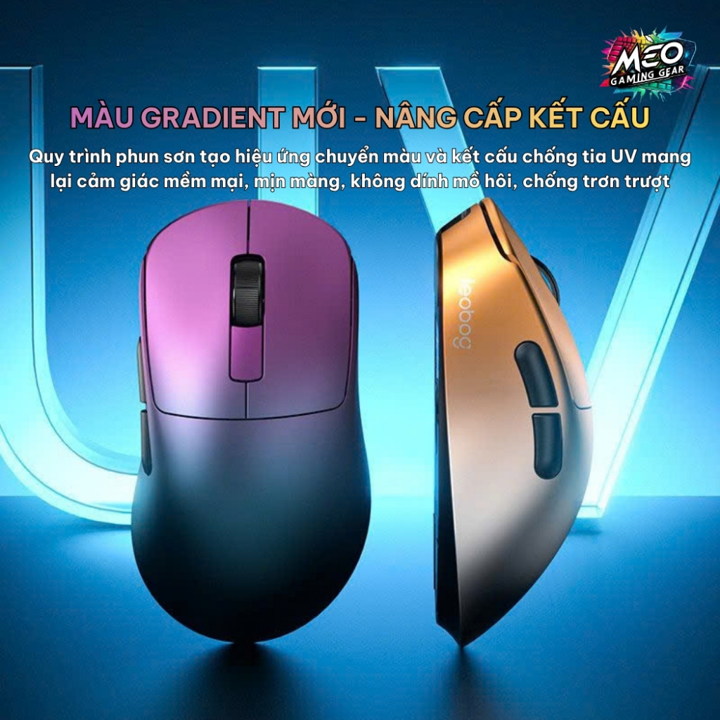Chuột Gaming Không Dây LEOBOG GM5 - 3 MODE - DUAL 8K - THIẾT KẾ CÔNG THÁI HỌC | BigBuy360 - bigbuy360.vn