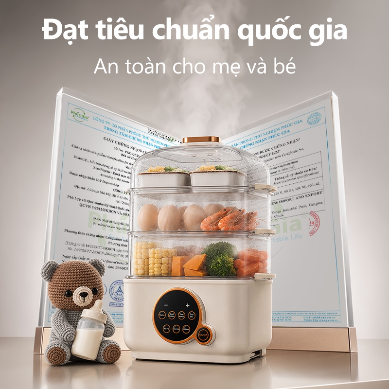 Nồi hấp điện Kawu 24L 4 tầng inox 304 đa năng hấp nguyên con gà nấu lẩu 10s nóng Nồi lẩu điện | BigBuy360 - bigbuy360.vn