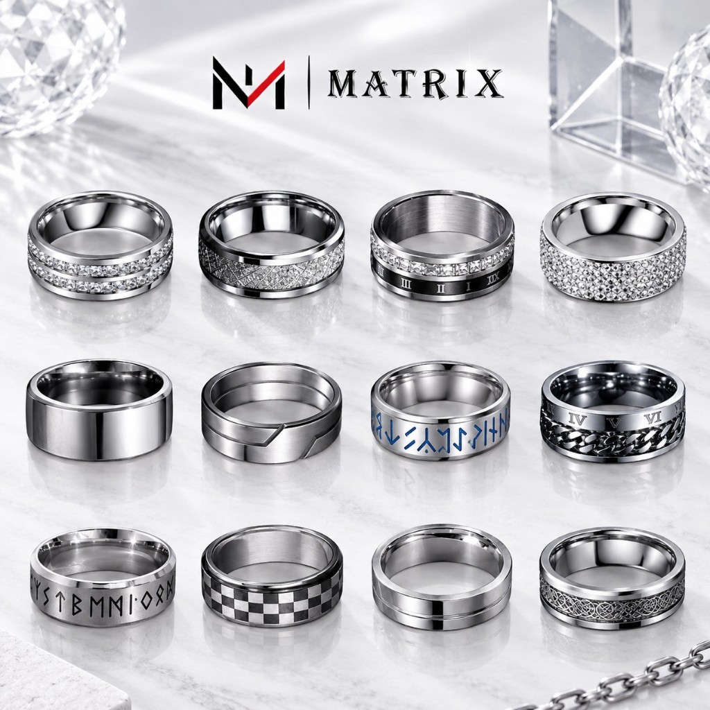 Titanium Steel Ring by The Matrix SG