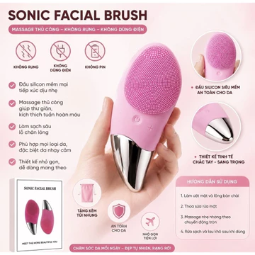 Máy rửa mặt SONIC FACIAL BRUSH và Máy massage rửa mặt 5in1 AE-8782/ Cọ Rửa Mặt Bach Tuộc/ Rửa Mặt Xỏ 2 Ngón Tay