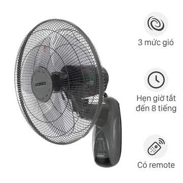 🔥 QUẠT TREO TƯỜNG REMOTE SENKO TR1628 GỒM REMOTE - TIỆN LỢI, TIẾT KIỆM KHÔNG GIAN, AN TOÀN 🔥