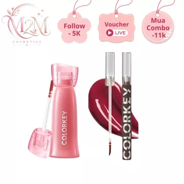Son Bóng Mờ Colorkey Watery Son Môi Dạng Lỏng Chống Dính Chống Thấm Nước Trang Điểm Môi