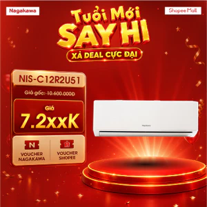 Điều hòa treo tường Inverter 1 chiều 1,5HP 12000 Nagakawa NIS-C12R2U51