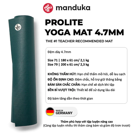Thảm tập yoga MANDUKA PROLITE 4.7 ly -71/79