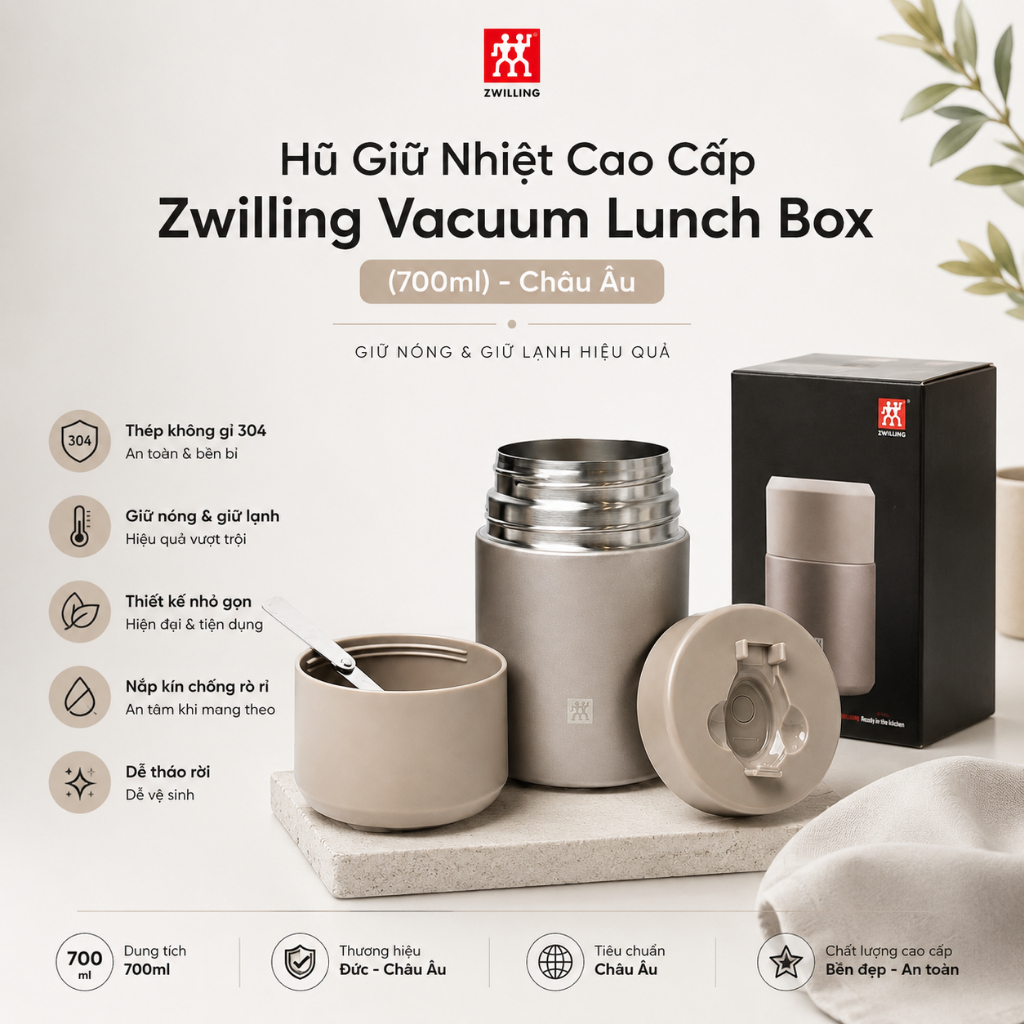 Hũ Giữ Nhiệt Cao Cấp Zwilling Vacuum Lunch Box 700ml