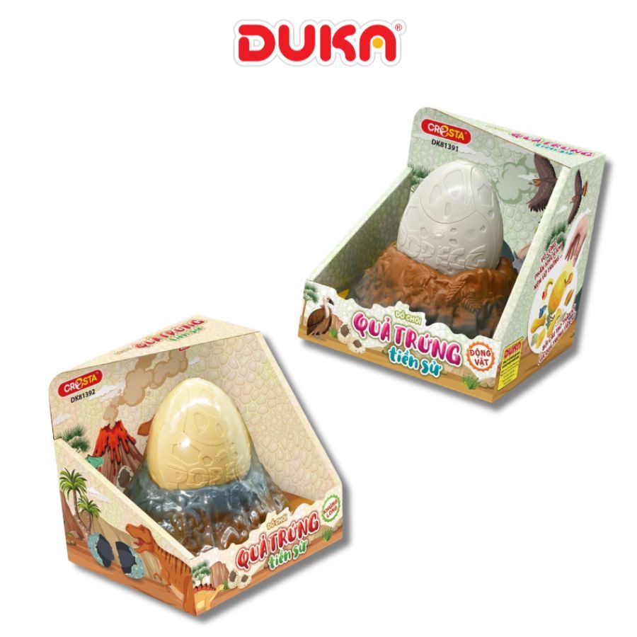 Đồ chơi Duka: Quả trứng tiền sử_Động vật/Khủng long_Bé Học Khoa Học_DK81391/DK81392