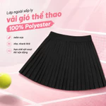 Chân Váy Thể Thao Pickle Ball, Tennis Thiết Kế Xếp Ly, 2 Lớp Tôn Dáng, Lớp Trong Có Túi Đựng Livan LV26S04F720 — ảnh 3