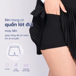 Chân Váy Thể Thao Pickle Ball, Tennis Thiết Kế Xếp Ly, 2 Lớp Tôn Dáng, Lớp Trong Có Túi Đựng Livan LV26S04F720 — ảnh 4