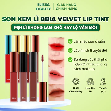 Son Kem Lì Bbia Last Velvet Lip Tint 5g Chính Hãng Lên Màu Siêu Chuẩn - Elissa Beauty