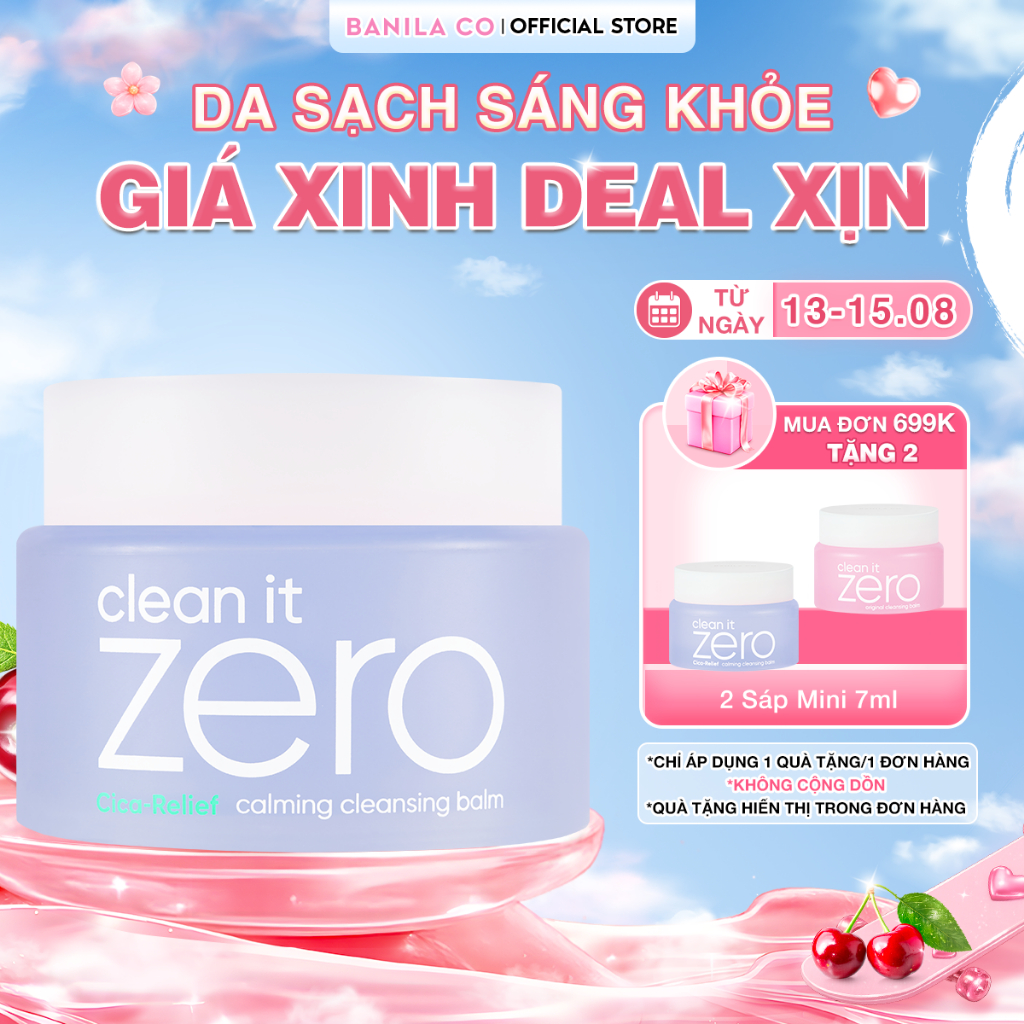 Sáp tẩy trang Banila Co C​l​e​a​n i​t Z​e​r​o C​l​e​a​n​s​i​n​g Calming 100ML cho da nhạy cảm