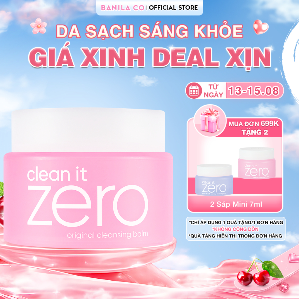 Sáp tẩy trang Banila Co C​l​e​a​n It Z​e​r​o C​l​e​a​n​s​i​n​g B​a​l​m O​r​i​g​i​n​a​l 100/180ML mọi loại da
