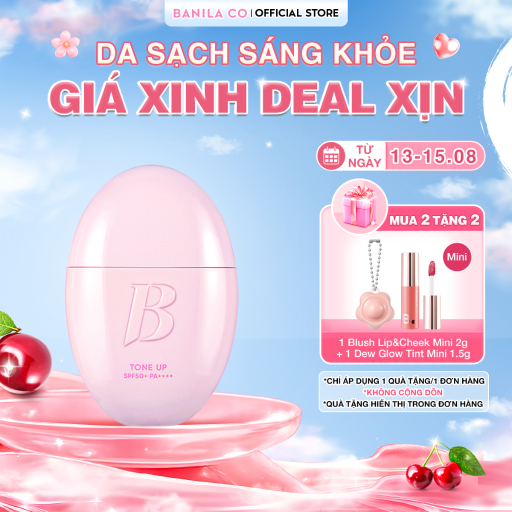 Kem lót chống nắng nâng tông 3in1 BANILA CO All Day Prep Tone Up Base Cream SPF50+ PA++++ 35ml