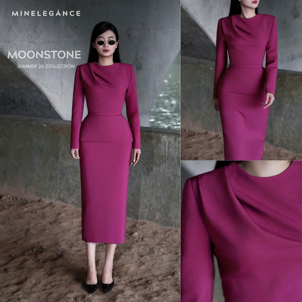 MINELEGÁNCE | SET ÁO & CHÂN VÁY BÚT CHÌ THANH LỊCH, SANG TRỌNG - MIN227