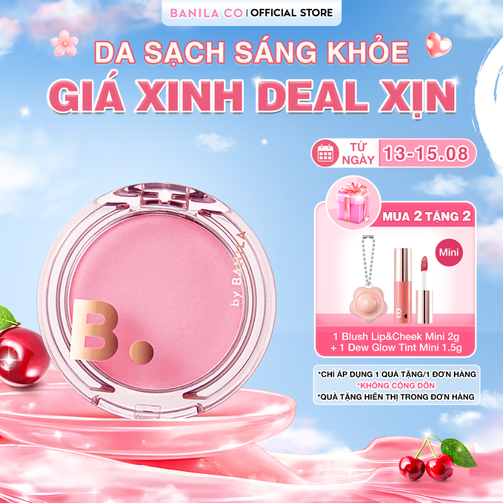 Phấn má hồng trong trẻo lâu trôi BANILA CO PRIMING VEIL CHEEK 6g (6 màu)
