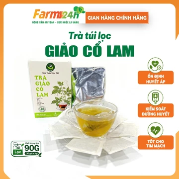 Trà túi lọc Giảo Cổ Lam, (hộp 30 gói x 3g), thảo mộc tự nhiên, thơm ngon, đậm vị trà | Farm24h