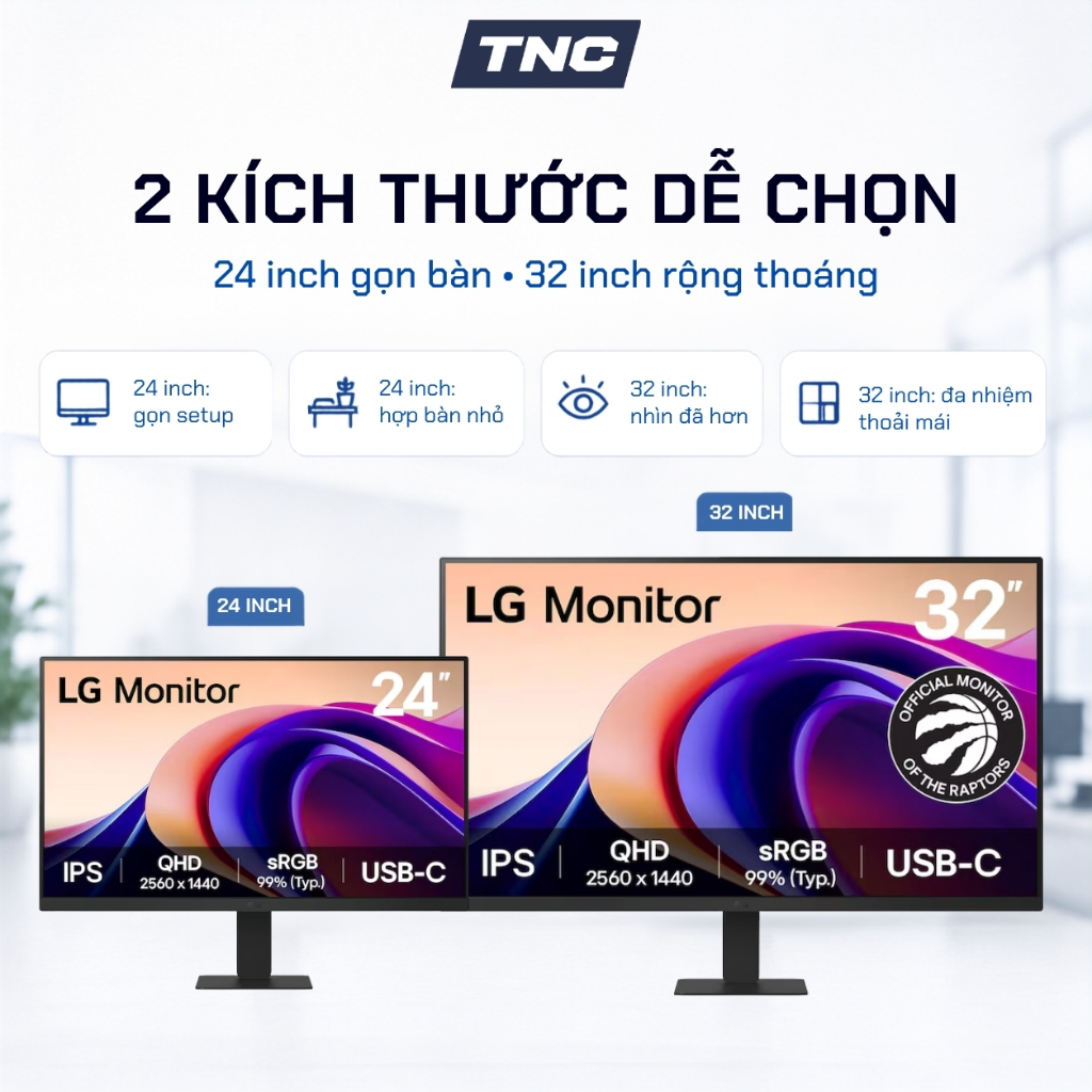 Màn Hình LG 24U631A-B | 32U631A-B 24Inch | 32Inch/ IPS/ QHD/ 100Hz/ 5ms/ USB-C - Bảo Hành 2 Năm | BigBuy360 - bigbuy360.vn