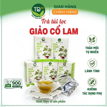 Trà Giảo Cổ Lam túi lọc, hộp 30 túi lọc, thảo mộc thiên nhiên, thơm ngon, đậm vị trà, hàng công ty