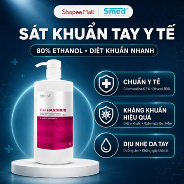 [COMBO - 1 LÍT] Dung Dịch Sát Khuẩn Tay TH-A HANDRUB 80% Ethanol Chai 1L - Sát Khuẩn Nhanh, Chuẩn Y Tế, Dịu Nhẹ Da Tay