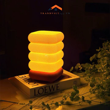Đèn decor họa tiết lưới, đèn ngủ phòng ngủ vàng ấm, đèn decor phòng ngủ -TRANHVIET247