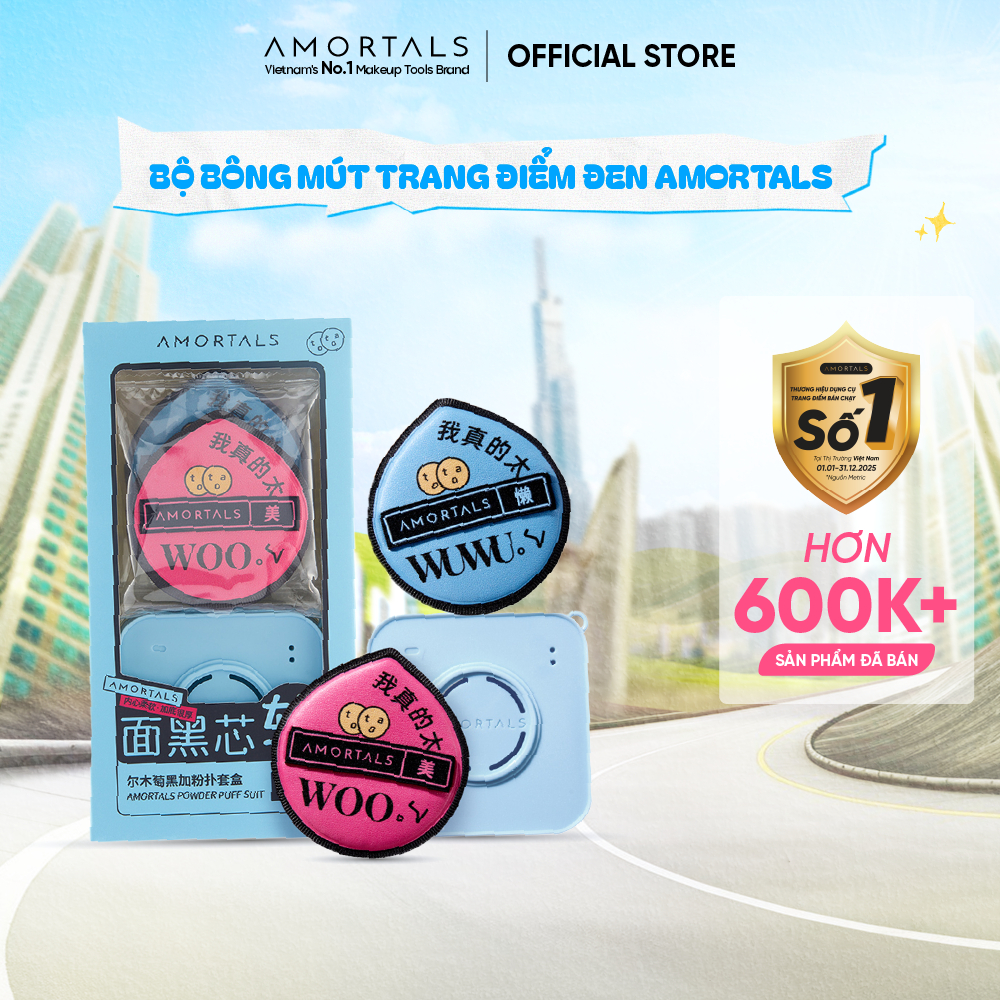 Bông Mút Trang Điểm Đen Cao Cấp Amortals, Hạn Chế Hút Nền, Mút To Và Dày, Độ Đàn Hồi Cao Giúp Lớp Nền Mịn Mướt | BigBuy360 - bigbuy360.vn