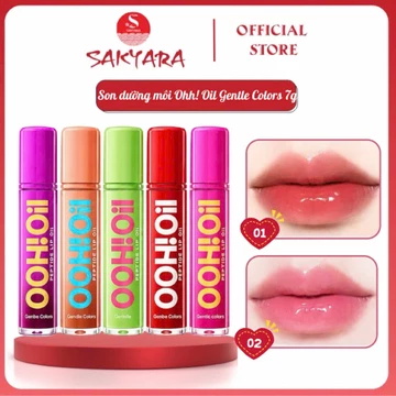 Son Dưỡng Môi Lip Oil Gentle Colors OOH OIL 7g – Căng Bóng, Dưỡng Ẩm, Hiệu Ứng Môi Mọng
