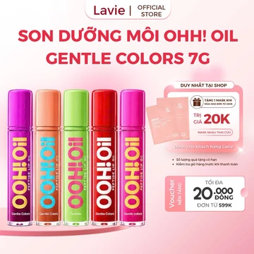 Son Dưỡng Môi Lip Oil Gentle Colors OOH OIL 7g – Căng Bóng, Dưỡng Ẩm, Hiệu Ứng Môi Mọng