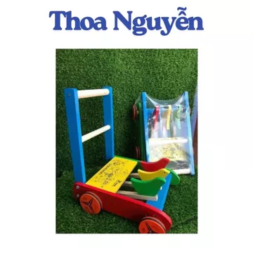 Thoa Nguyễn,Xe Tập Đi Gỗ Cho Bé – Xe Đẩy Tập Đi Đa Năng Hỗ Trợ Bé Tập Bước