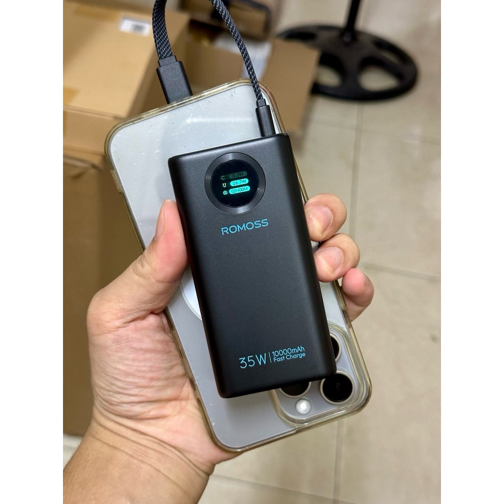 Pin Sạc Dự Phòng Romoss PHA10 10000mah - Công Suất 35W - Có Màn Hiển Thị | BigBuy360 - bigbuy360.vn
