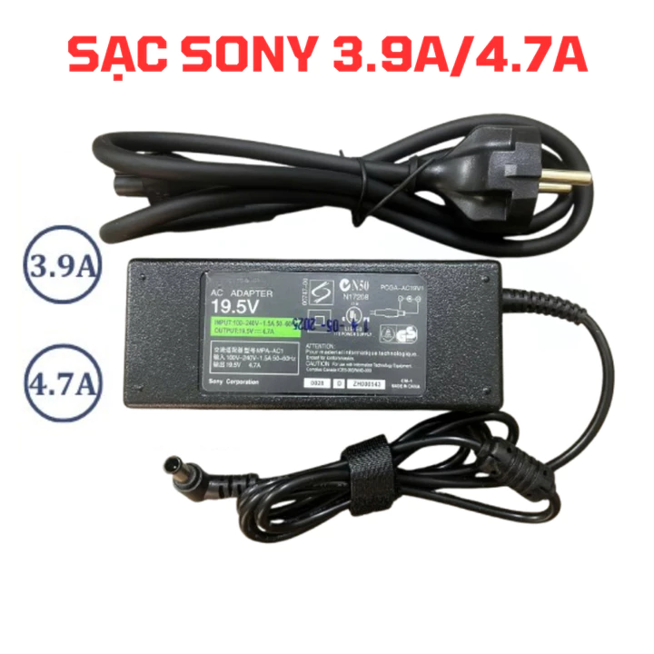 Sạc laptop SONY 19.5V 4.7A / 3.9A Sạc SONY VAIO - Sạc SONY ZIN LOGO HÃNG CAO CẤP
