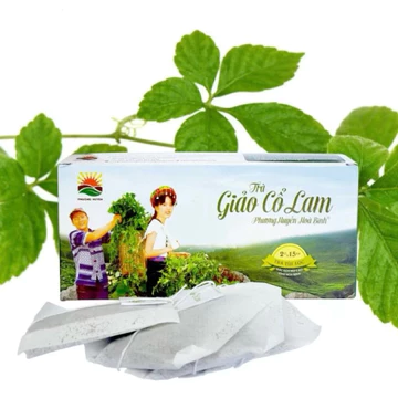 Hộp Trà giảo cổ lam túi lọc Phương Huyền 30g (15 túi x 2g) thảo dược quý của Hòa Bình - Cty Phương Huyền Hoà Bình