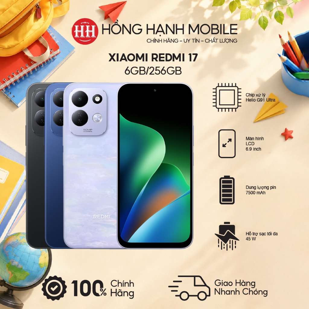 Điện Thoại Xiaomi Redmi 17 6GB/256GB - Hàng Chính Hãng | BigBuy360 - bigbuy360.vn