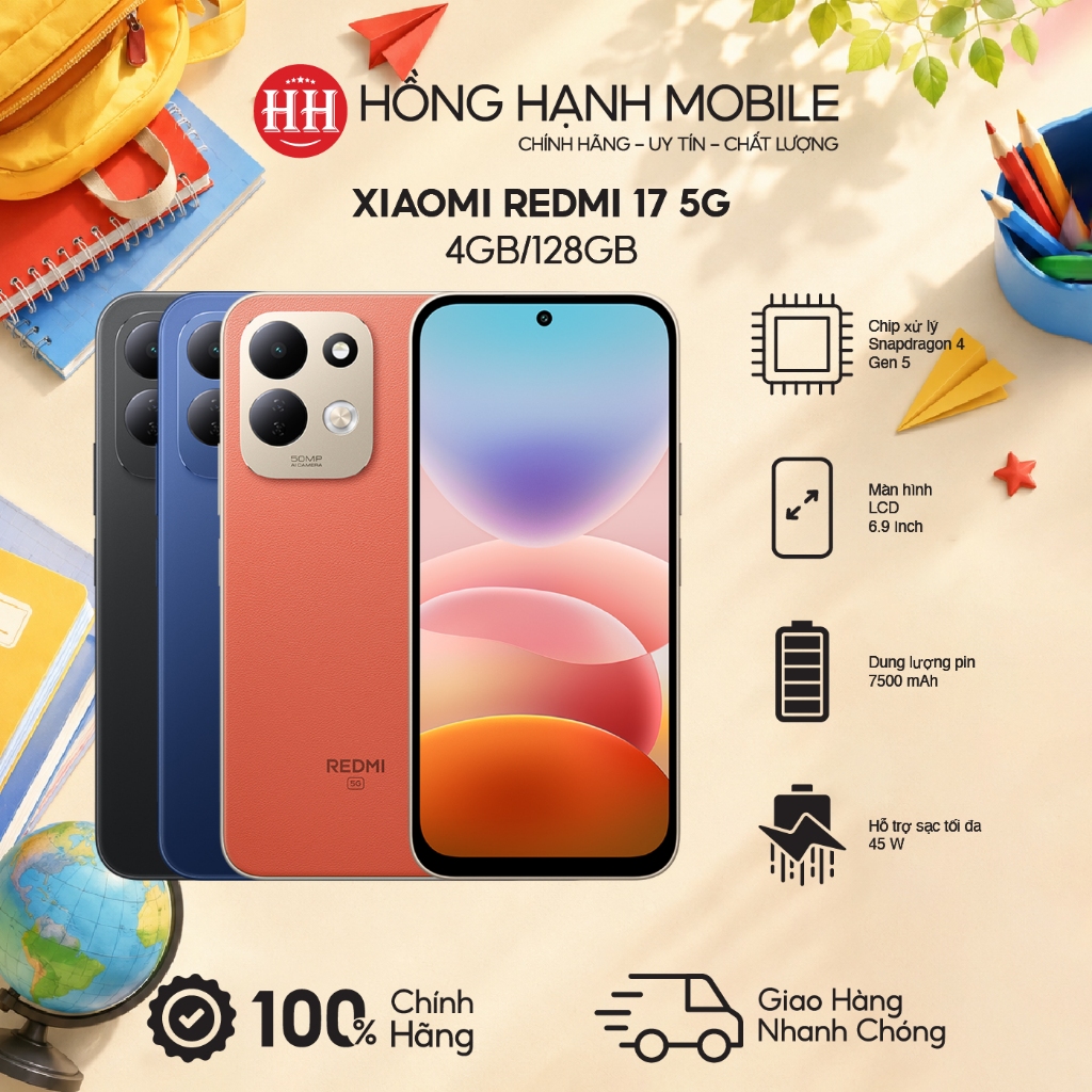 Điện Thoại Xiaomi Redmi 17 5G 4GB/128GB - Hàng Chính Hãng | BigBuy360 - bigbuy360.vn