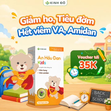 Siro Ho Thảo Dược - An Hầu Đan Kids Giúp Giảm Ho, Tiêu Đờm, Viêm VA, Viêm Amidan, Viêm Họng Cho Bé