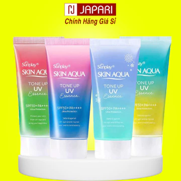 Kem Chống Nắng Skin Aqua Tone Up Essence- Kcn SkinAqua Sunplay Nâng Tone Kiềm Dầu Cho Da Dầu Mụn Khô Thường JAPARI